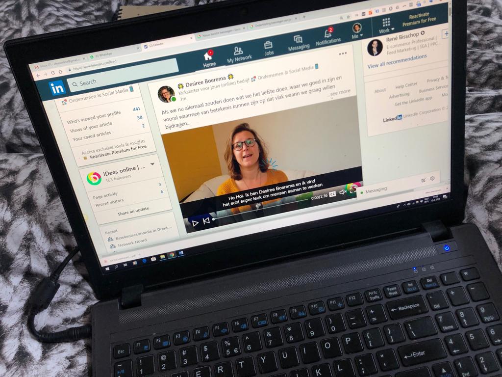 LinkedIn ondertiteling video toevoegen